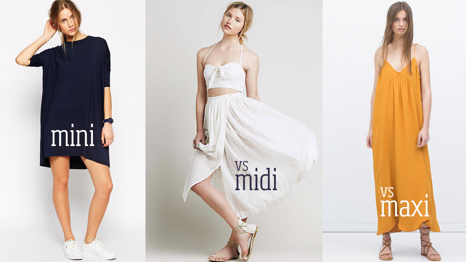 Skirts and Dresses: Mini-Midi-Maxi ...